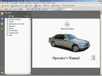 Mercedes w140 pdf