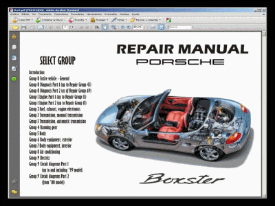 Porsche 986 Boxster  1996-2004  - Service Manual