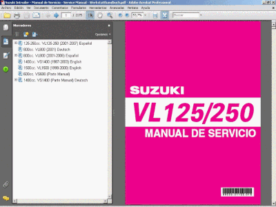 Service Manual Suzuki Intruder 125