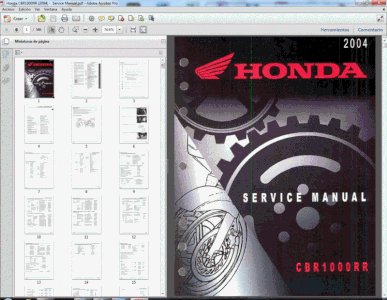Honda CBR1000RR FIREBLADE Service Workshop Repair Manual CBR1000 2006 2007 SHOP