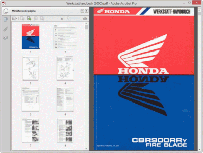 Honda CBR 900 RR ab 1992 Reparaturanleitung Reparaturhandbuch Reparaturbuch Book 