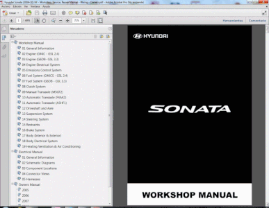 Nf Service Manual Wiring Diagram, Hyundai Sonata Wiring Diagrams Free