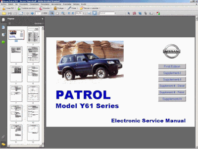 Nissan Patrol Y61 Service Manual, Nissan Patrol Y61 Wiring Diagram