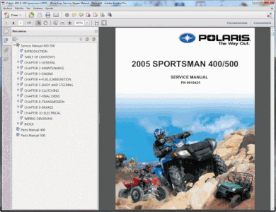 Polaris 400 500 Sportsman 2005