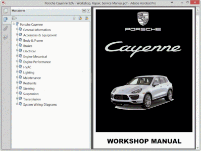 Porsche Cayenne 92A - Service Manual - Wiring Diagram Porsche Cayenne Trailer Wiring solopdf.com