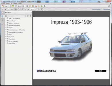 Subaru Impreza (1992-2000) - Service Manual - Wiring Diagram  2000 Impreza A C Wiring Diagram    solopdf.com
