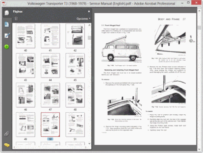 Volkswagen Transporter T3, Vanagon (1967-1993) - Service Manual - Wiring  Diagram - Parts Catalogue